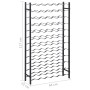 Black iron wine rack for 72 bottles by , Wine racks - Ref: Foro24-325922, Price: 144,81 €, Discount: %