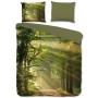 Guten Morgen Bettbezug WOODS 140x200/220 cm grün von , Bettbezüge - Ref: Foro24-432970, Preis: 31,99 €, Rabatt: %