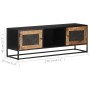 Solid rough mango wood TV stand 120x30x40 cm by , TV Furniture - Ref: Foro24-323148, Price: 322,04 €, Discount: %