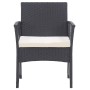 Garden armchairs with cushions, 2 units, black synthetic rattan by , Garden furniture - Ref: Foro24-363406, Price: 114,09 €, ...