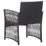 Garden armchairs with cushions, 2 units, black synthetic rattan by , Garden furniture - Ref: Foro24-363406, Price: 114,09 €, ...