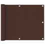 Balcony awning, brown Oxford fabric, 75x300 cm. by vidaXL, Umbrellas - Ref: Foro24-135068, Price: 19,28 €, Discount: %