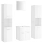 Engineered wood bathroom furniture set in high-gloss white by , Bathroom furniture - Ref: Foro24-3071222, Price: 264,92 €, Di...