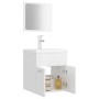 Badezimmerschrank-Set aus glänzend weißem Holzwerkstoff von , Badezimmermöbel - Ref: Foro24-3071312, Preis: 164,74 €, Rabatt: %