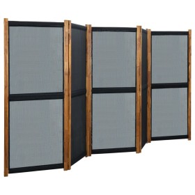 Black 5-panel room divider screen 350x170 cm by , Room dividers - Ref: Foro24-315604, Price: 200,79 €, Discount: %