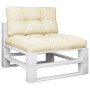 Palettensofa-Kissen, 2 Stück, cremefarbener Stoff. von , Kissen für Stühle und Sofas - Ref: Foro24-360691, Preis: 64,95 €, Ra...