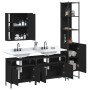 4-piece engineered wood bathroom furniture set in black by , Bathroom furniture - Ref: Foro24-3214745, Price: 297,10 €, Disco...