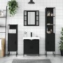 Juego de muebles de baño 4 piezas madera de ingeniería negro de , Muebles de baño - Ref: Foro24-3214770, Precio: 287,62 €, De...