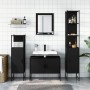 4-piece engineered wood bathroom furniture set in black by , Bathroom furniture - Ref: Foro24-3214359, Price: 273,15 €, Disco...