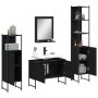 4-piece engineered wood bathroom furniture set in black by , Bathroom furniture - Ref: Foro24-3214359, Price: 273,15 €, Disco...