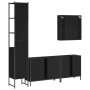 4-piece engineered wood bathroom furniture set in black by , Bathroom furniture - Ref: Foro24-3214750, Price: 291,51 €, Disco...