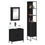 Juego de muebles de baño 3 pzas madera contrachapada negro | Foro24|Onlineshop| Casa, Jardín y Más Foro24.es