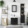 Juego de muebles de baño 3 pzas madera contrachapada negro | Foro24|Onlineshop| Casa, Jardín y Más Foro24.es