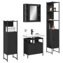 4-piece engineered wood bathroom furniture set in black by , Bathroom furniture - Ref: Foro24-3214765, Price: 302,49 €, Disco...