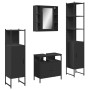 4-piece engineered wood bathroom furniture set in black by , Bathroom furniture - Ref: Foro24-3214765, Price: 296,83 €, Disco...