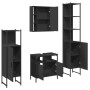 4-piece engineered wood bathroom furniture set in black by , Bathroom furniture - Ref: Foro24-3214765, Price: 296,83 €, Disco...