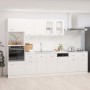 Kitchen furniture set, 7 pieces, engineered wood, high gloss white by , Kitchen cabinets - Ref: Foro24-3067628, Price: 701,99...