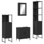 4-piece black plywood bathroom furniture set | Foro24|Onlineshop| Casa, Jardín y Más Foro24.es