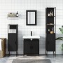 4-piece black plywood bathroom furniture set | Foro24|Onlineshop| Casa, Jardín y Más Foro24.es