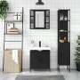 Set de muebles de baño 3 piezas madera contrachapada negro de , Muebles de baño - Ref: Foro24-3214740, Precio: 219,93 €, Desc...