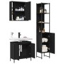 Set de muebles de baño 3 piezas madera contrachapada negro de , Muebles de baño - Ref: Foro24-3214740, Precio: 219,93 €, Desc...