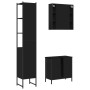 Set de muebles de baño 3 piezas madera contrachapada negro de , Muebles de baño - Ref: Foro24-3214740, Precio: 219,93 €, Desc...