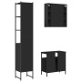 Set de muebles de baño 3 piezas madera contrachapada negro de , Muebles de baño - Ref: Foro24-3214735, Precio: 231,32 €, Desc...