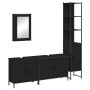 4-piece black plywood bathroom furniture set by , Bathroom furniture - Ref: Foro24-3214810, Price: 265,53 €, Discount: %