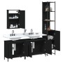 4-piece black plywood bathroom furniture set by , Bathroom furniture - Ref: Foro24-3214810, Price: 265,53 €, Discount: %