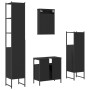 Juego de muebles de baño 4 pzas madera contrachapada negro de , Muebles de baño - Ref: Foro24-3214825, Precio: 278,40 €, Desc...