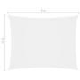 Rectangular sail awning white Oxford fabric 3x5 m by vidaXL, Umbrellas - Ref: Foro24-135267, Price: 46,51 €, Discount: %