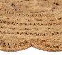 Hand-braided round jute area rug 120 cm by , Rugs - Ref: Foro24-344966, Price: 67,23 €, Discount: %