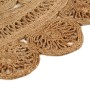 Hand-braided round jute area rug 120 cm by , Rugs - Ref: Foro24-344966, Price: 67,23 €, Discount: %