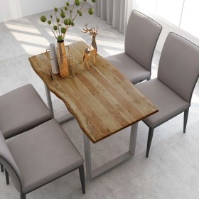 Solid acacia wood dining table 118x58x76 cm by , Kitchen and dining tables - Ref: Foro24-286479, Price: 271,89 €, Discount: %