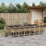 Garten-Essgruppe, 17-teilig, mit Kissen, aus synthetischem Rattan in Beige. von , Gartensets - Ref: Foro24-3211548, Preis: 93...