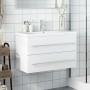 Mueble de baño con lavabo integrado blanco de , Tocadores de baño - Ref: Foro24-3278776, Precio: 251,08 €, Descuento: %