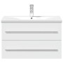 Mueble de baño con lavabo integrado blanco de , Tocadores de baño - Ref: Foro24-3278776, Precio: 251,08 €, Descuento: %