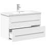 Mueble de baño con lavabo integrado blanco de , Tocadores de baño - Ref: Foro24-3278776, Precio: 251,08 €, Descuento: %