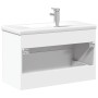 Mueble de baño con lavabo integrado blanco de , Tocadores de baño - Ref: Foro24-3278776, Precio: 251,08 €, Descuento: %