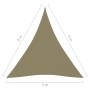 Triangular sail awning beige Oxford fabric 3x4x4 m by vidaXL, Umbrellas - Ref: Foro24-135174, Price: 29,99 €, Discount: %