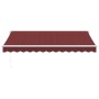 Toldo retráctil manual color burdeos 350x250 cm de , Toldos - Ref: Foro24-3215294, Precio: 235,14 €, Descuento: %