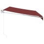 Toldo retráctil manual color burdeos 350x250 cm de , Toldos - Ref: Foro24-3215294, Precio: 235,14 €, Descuento: %