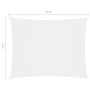 Rectangular sail awning white Oxford fabric 2x4 m by vidaXL, Umbrellas - Ref: Foro24-135257, Price: 33,50 €, Discount: %