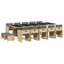 Set comedor de jardín con cojines 15 pzas ratán sintético beige by , Garden sets - Ref: Foro24-3211176, Price: 899,99 €, Disc...