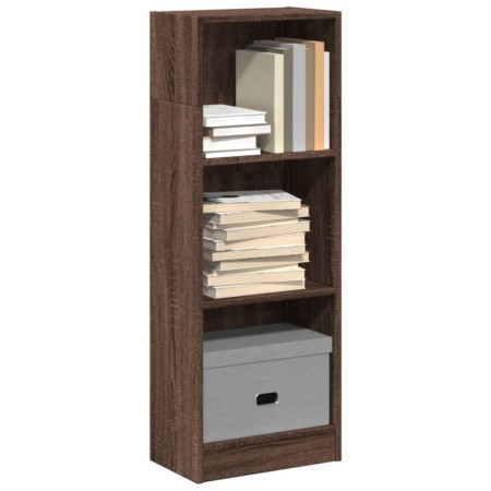 Engineered wood brown oak bookshelf 40x24x109 cm by , Bookcases and shelves - Ref: Foro24-857780, Price: 42,31 €, Discount: %