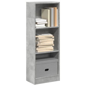 Engineered wood gray concrete shelf 40x24x109 cm by , Bookcases and shelves - Ref: Foro24-857777, Price: 41,30 €, Discount: %