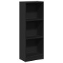 Engineered wood black shelf 40x24x109 cm by , Bookcases and shelves - Ref: Foro24-857775, Price: 43,37 €, Discount: %