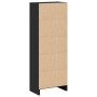 Engineered wood black shelf 40x24x109 cm by , Bookcases and shelves - Ref: Foro24-857775, Price: 43,37 €, Discount: %