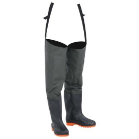 Dunkelgrüne hohe Angelgummistiefel in Größe 40. von , Wathosen zum Jagen und Angeln - Ref: Foro24-4017028, Preis: 27,66 €, Ra...