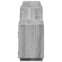 Estante de pared madera ingeniería gris Sonoma 129x18x42 cm de , Estantes y estanterías - Ref: Foro24-853223, Precio: 49,55 €...